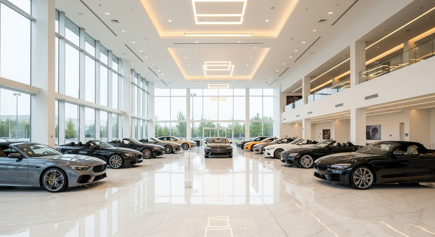 Professional Car Dealership Showroom